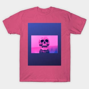 pink skull on table T-Shirt